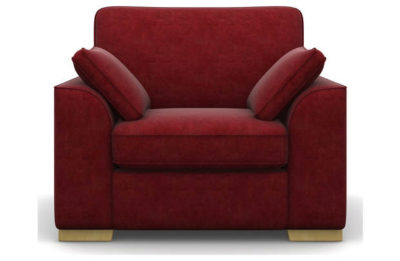 Heart of House Lincoln Fabric Chair - Terracotta